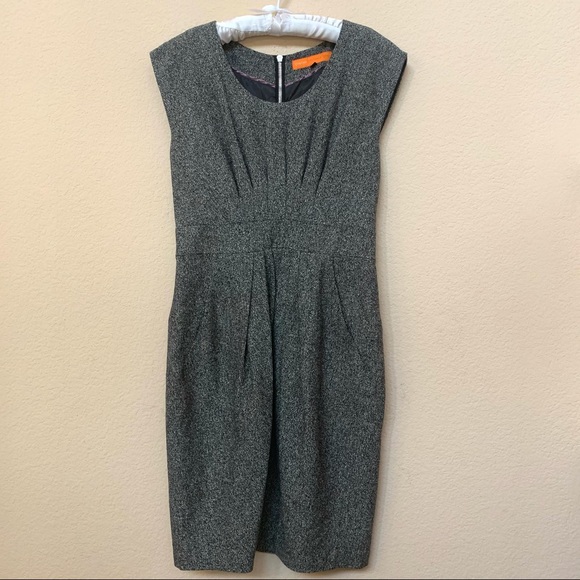 Cynthia Steffe Grey Wool Silk Blend Dress B18/21 - Picture 3 of 13